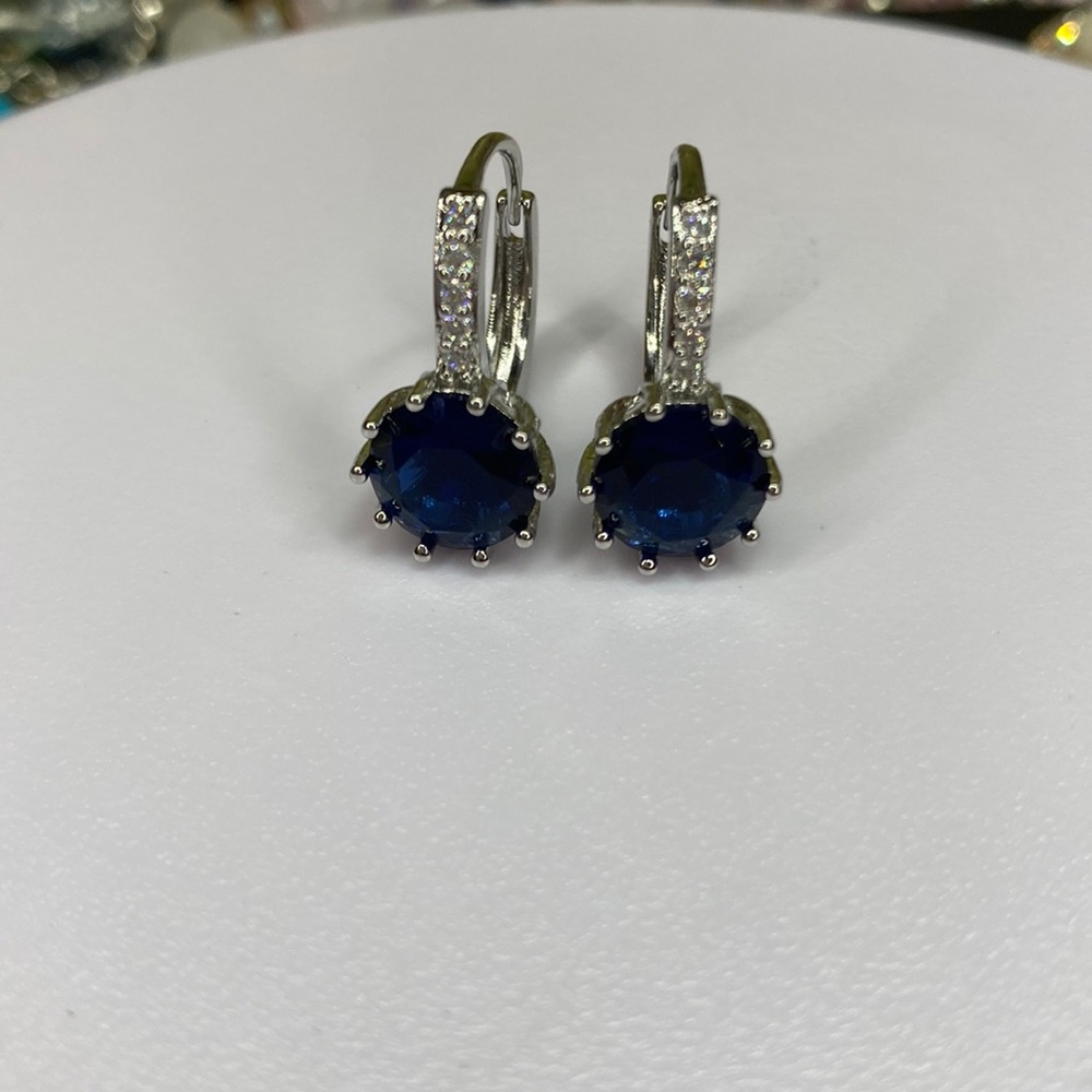 Silver Plated Blue stone